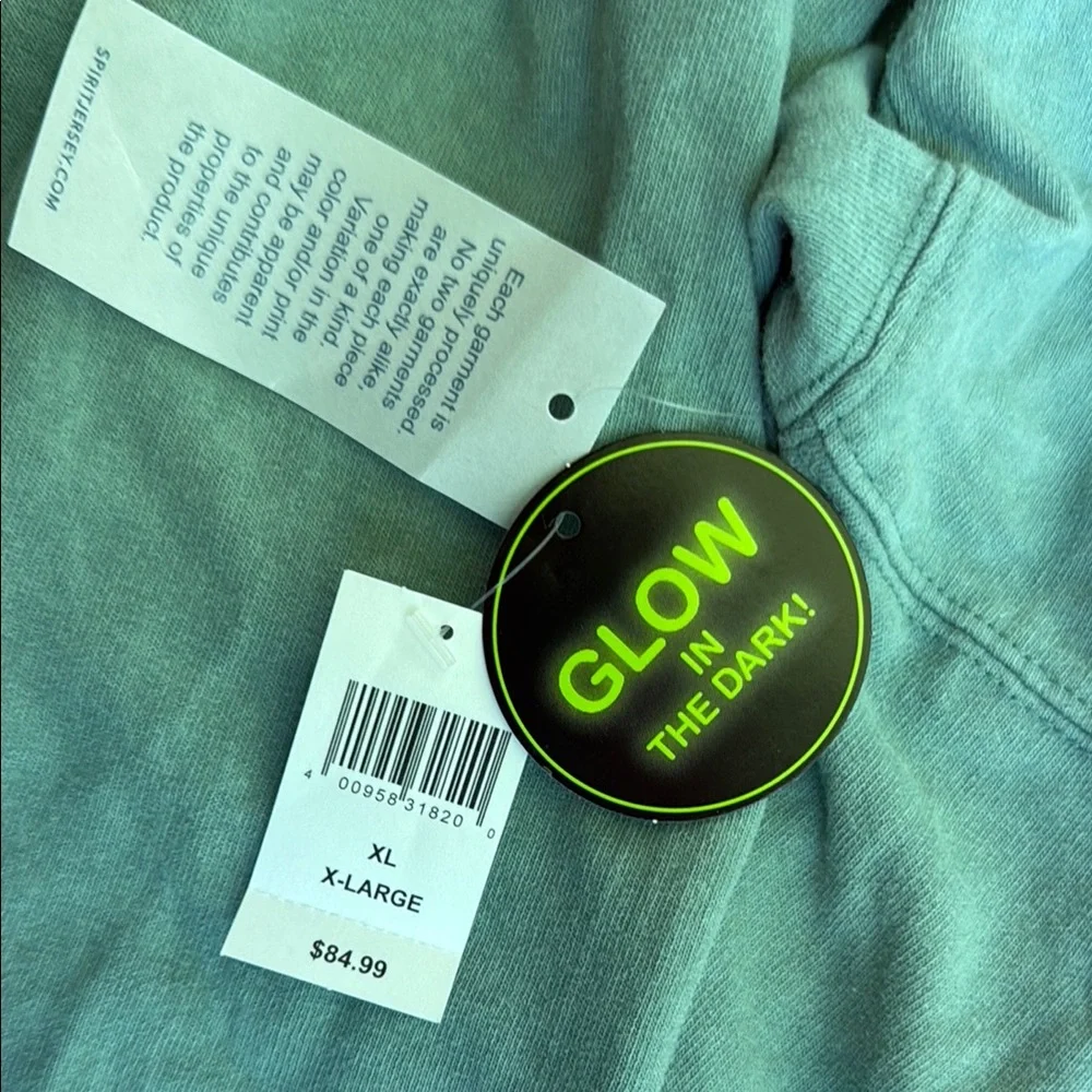 Disney Haunted Mansion Spooky Glow in the Dark Blue Graphic Tee - Picture 3 of 6